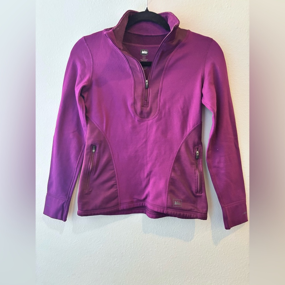 REI Women's Plum Quarter-Zip Fleece - Picture 2 of 9